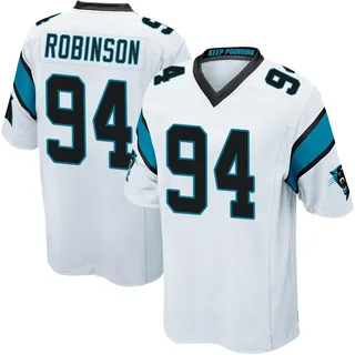 A'Shawn Robinson Carolina Panthers Youth Game Nike Jersey - White