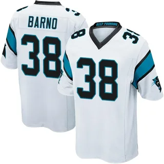 Amare Barno Carolina Panthers Men's Game Nike Jersey - White