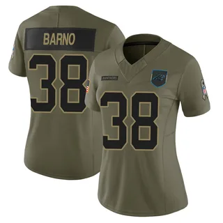 Amare Barno Carolina Panthers Women's Limited 2025 Salute to Service Nike Jersey - Olive