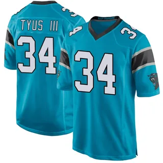 Anthony Tyus III Carolina Panthers Men's Game Alternate Nike Jersey - Blue
