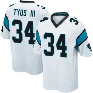 Anthony Tyus III Carolina Panthers Men's Game Nike Jersey - White