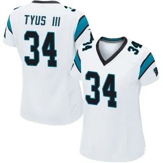 Anthony Tyus III Carolina Panthers Women's Game Nike Jersey - White