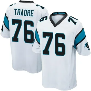 Badara Traore Carolina Panthers Men's Game Nike Jersey - White