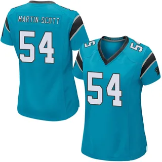 Bam Martin-Scott Carolina Panthers Women's Game Alternate Nike Jersey - Blue