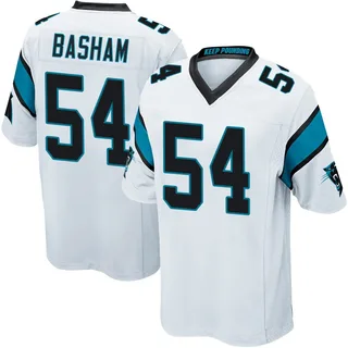 Boogie Basham Carolina Panthers Men's Game Nike Jersey - White