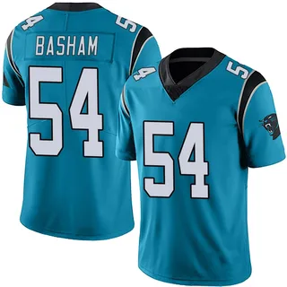 Boogie Basham Carolina Panthers Youth Limited Alternate Vapor Untouchable Nike Jersey - Blue