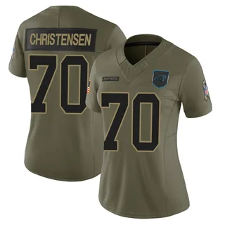 Brady Christensen Carolina Panthers Women's Limited 2025 Salute to Service Nike Jersey - Olive