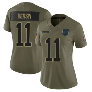 Brenton Bersin Carolina Panthers Women's Limited 2025 Salute to Service Nike Jersey - Olive