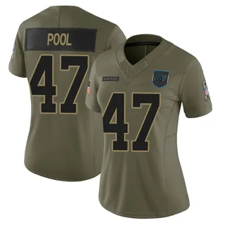 Bumper Pool Carolina Panthers Women's Limited 2025 Salute to Service Nike Jersey - Olive