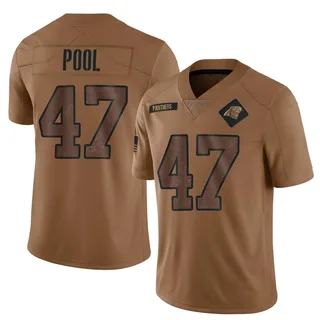 Bumper Pool Carolina Panthers Youth Limited 2023 Salute To Service Nike Jersey - Brown