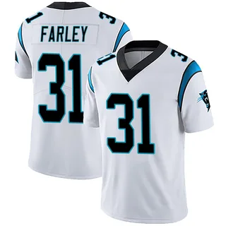 Caleb Farley Carolina Panthers Men's Limited Vapor Untouchable Nike Jersey - White