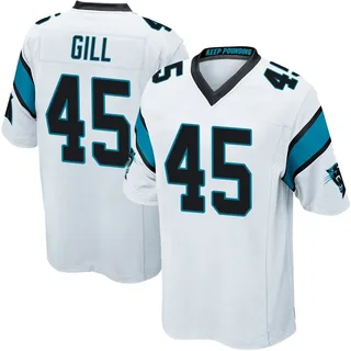 Cam Gill Carolina Panthers Youth Game Nike Jersey - White