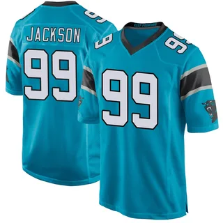 Cam Jackson Carolina Panthers Men's Game Alternate Nike Jersey - Blue