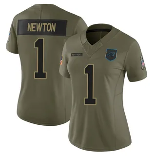 Cam Newton Carolina Panthers Women's Limited 2025 Salute to Service Nike Jersey - Olive