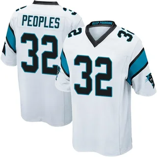 Camerun Peoples Carolina Panthers Men's Game Nike Jersey - White