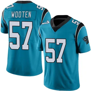 Chandler Wooten Carolina Panthers Men's Limited Alternate Vapor Untouchable Nike Jersey - Blue