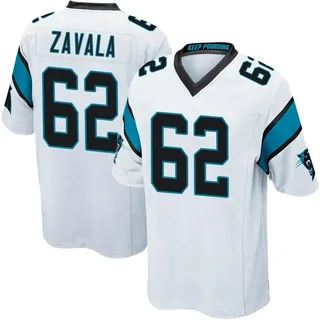 Chandler Zavala Carolina Panthers Men's Game Nike Jersey - White