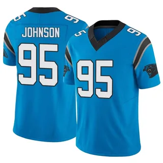Charles Johnson Carolina Panthers Men's Limited Vapor F.U.S.E. Nike Jersey - Blue