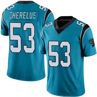 Claudin Cherelus Carolina Panthers Men's Limited Alternate Vapor Untouchable Nike Jersey - Blue