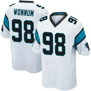 D.J. Wonnum Carolina Panthers Youth Game Nike Jersey - White