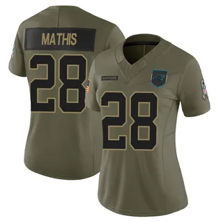 Damarri Mathis Carolina Panthers Women's Limited 2025 Salute to Service Nike Jersey - Olive
