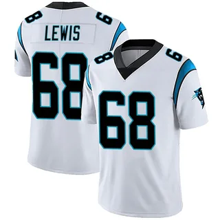 Damien Lewis Carolina Panthers Men's Limited Vapor Untouchable Nike Jersey - White