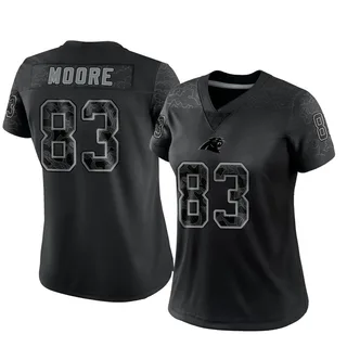 David Moore Carolina Panthers Women's Limited Reflective Nike Jersey - Black