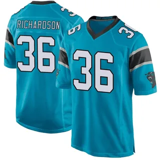 Demani Richardson Carolina Panthers Men's Game Alternate Nike Jersey - Blue