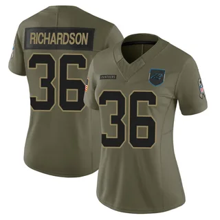 Demani Richardson Carolina Panthers Women's Limited 2025 Salute to Service Nike Jersey - Olive