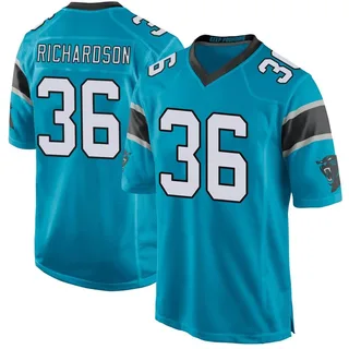 Demani Richardson Carolina Panthers Youth Game Alternate Nike Jersey - Blue