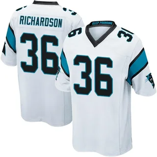 Demani Richardson Carolina Panthers Youth Game Nike Jersey - White