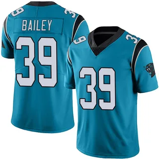 Emani Bailey Carolina Panthers Men's Limited Alternate Vapor Untouchable Nike Jersey - Blue
