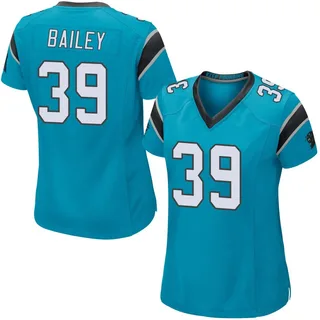 Emani Bailey Carolina Panthers Women's Game Alternate Nike Jersey - Blue