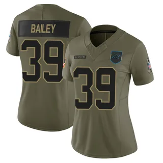 Emani Bailey Carolina Panthers Women's Limited 2025 Salute to Service Nike Jersey - Olive