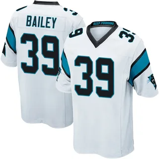 Emani Bailey Carolina Panthers Youth Game Nike Jersey - White