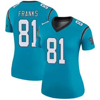 Feleipe Franks Carolina Panthers Women's Color Rush Legend Nike Jersey - Blue