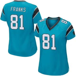 Feleipe Franks Carolina Panthers Women's Game Alternate Nike Jersey - Blue