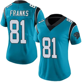 Feleipe Franks Carolina Panthers Women's Limited Alternate Vapor Untouchable Nike Jersey - Blue
