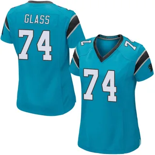 Isaia Glass Carolina Panthers Women's Game Alternate Nike Jersey - Blue