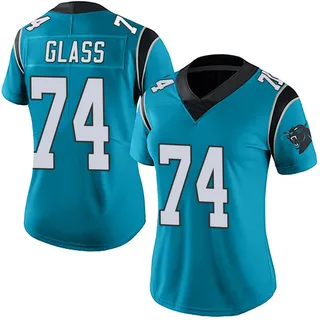 Isaia Glass Carolina Panthers Women's Limited Alternate Vapor Untouchable Nike Jersey - Blue