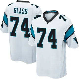 Isaia Glass Carolina Panthers Youth Game Nike Jersey - White