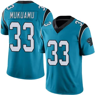 Israel Mukuamu Carolina Panthers Men's Limited Alternate Vapor Untouchable Nike Jersey - Blue