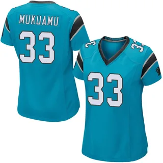 Israel Mukuamu Carolina Panthers Women's Game Alternate Nike Jersey - Blue