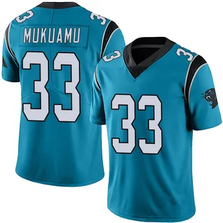 Israel Mukuamu Carolina Panthers Youth Limited Alternate Vapor Untouchable Nike Jersey - Blue
