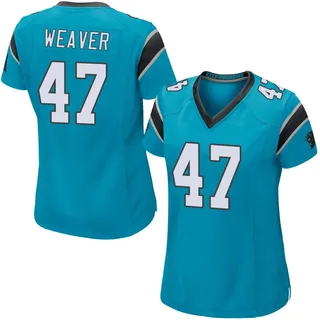 J.J. Weaver Carolina Panthers Women's Game Alternate Nike Jersey - Blue