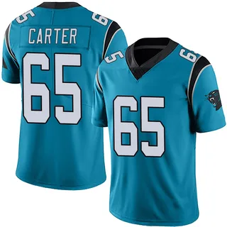 Ja'Tyre Carter Carolina Panthers Men's Limited Alternate Vapor Untouchable Nike Jersey - Blue