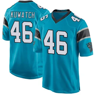 Jackson Kuwatch Carolina Panthers Youth Game Alternate Nike Jersey - Blue