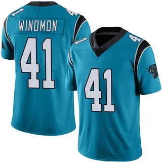 Jacoby Windmon Carolina Panthers Men's Limited Alternate Vapor Untouchable Nike Jersey - Blue
