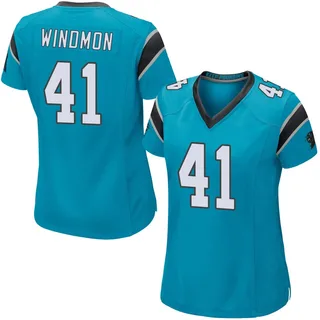 Jacoby Windmon Carolina Panthers Women's Game Alternate Nike Jersey - Blue