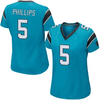 Jaelan Phillips Carolina Panthers Women's Game Alternate Nike Jersey - Blue